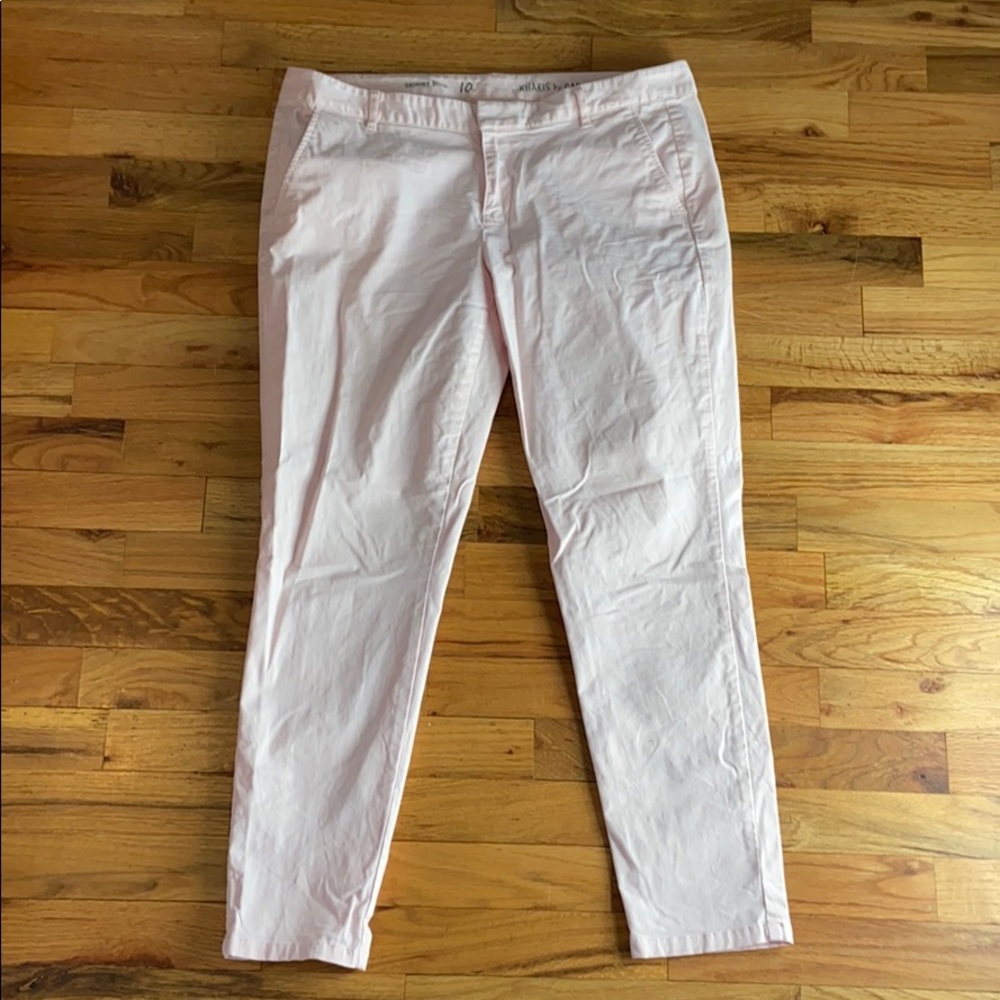 Gap light pink ankle khakis